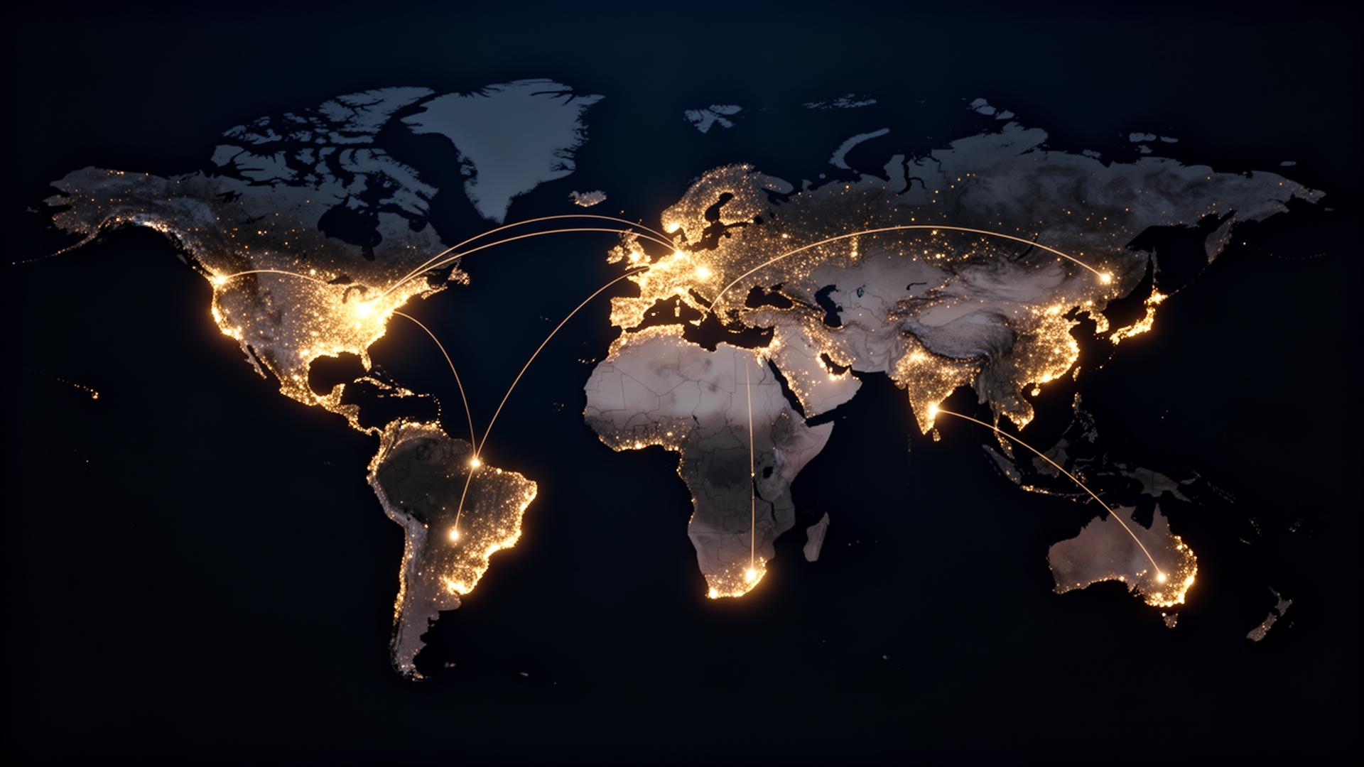 Réseau international de l'IEGSI couvrant Europe, Afrique, Amériques et Asie